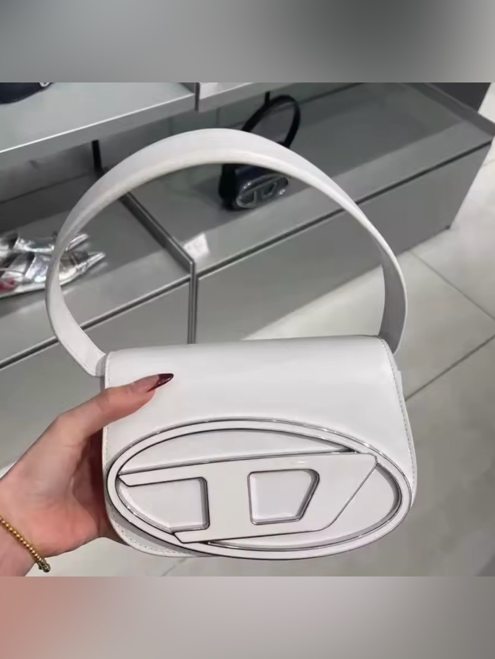New designer inspired Fashion Nova White Crossbody Shoulder Bag